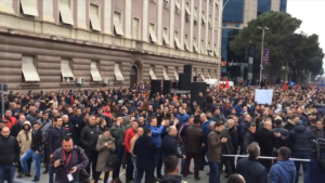 Albanian Opposition Protests Socialist Government