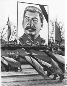 Russian child rights advocate has picture of Stalin hanging in his office