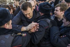  Anti-Corruption Rally In Moscow, Navalny Arrested Beforehand