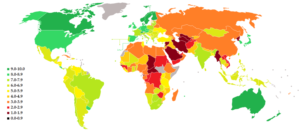 Democracy Index In Post Soviet Countries And Eastern Europe - Tsarizm