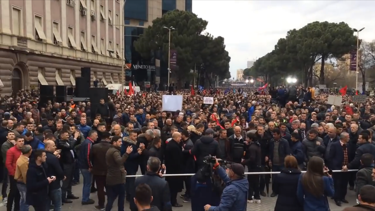 Albanian Opposition Protests Socialist Government - Tsarizm