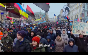 Saakashvili Supporters March In Kyiv For Poroshenko Resignation