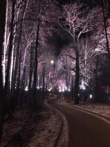 A Midnight Winter Walk Down The Moscow River