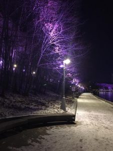 A Midnight Winter Walk Down The Moscow River