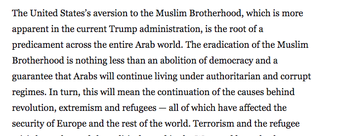 Khashoggi writing about the Arab Spring in 2014 at Al-Arabiya