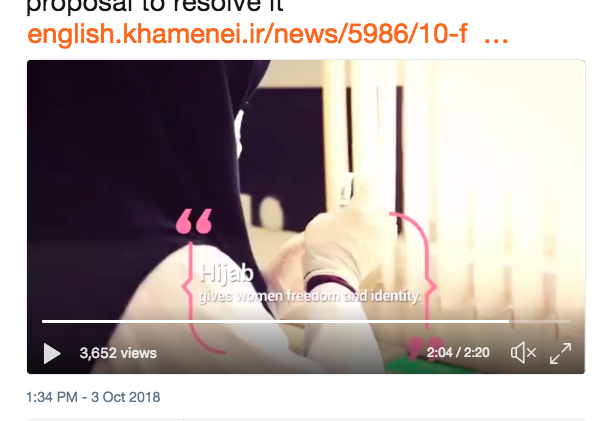 Khamenei Victim-Shames Sexual Assault Victims In Failed Attempt To Exploit To Exploit "Me Too" And Promote "Hijab"