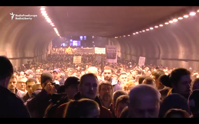 Serbian protests continue
