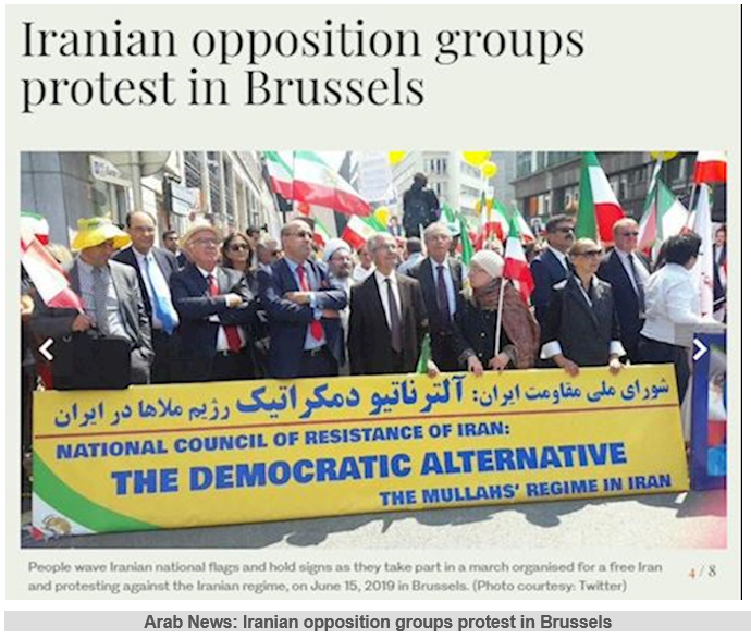 Iranian Resistance March In Brussels - We Support a "Free Iran".