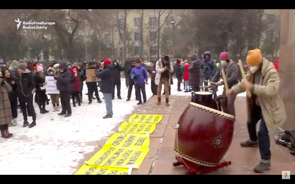 Hundreds Rally In Bishkek Against Proposed Changes To Constitution