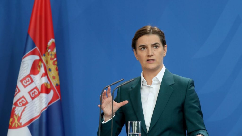Serbia’s PM Brnabic Denounces Kosovo’s Kurti For Implying Possible Unification With Albania